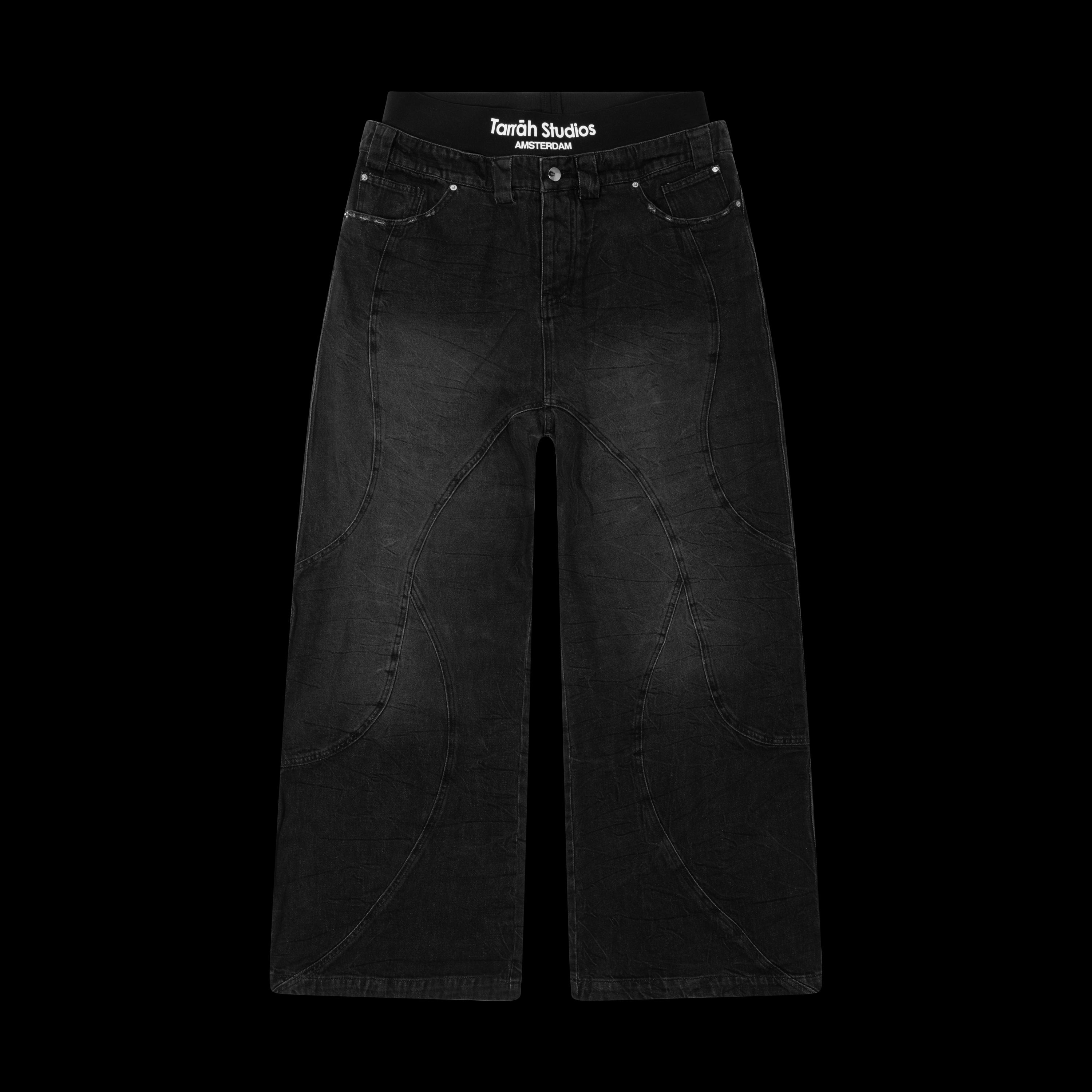 DOUBLE LAYERED BAGGY PANTS